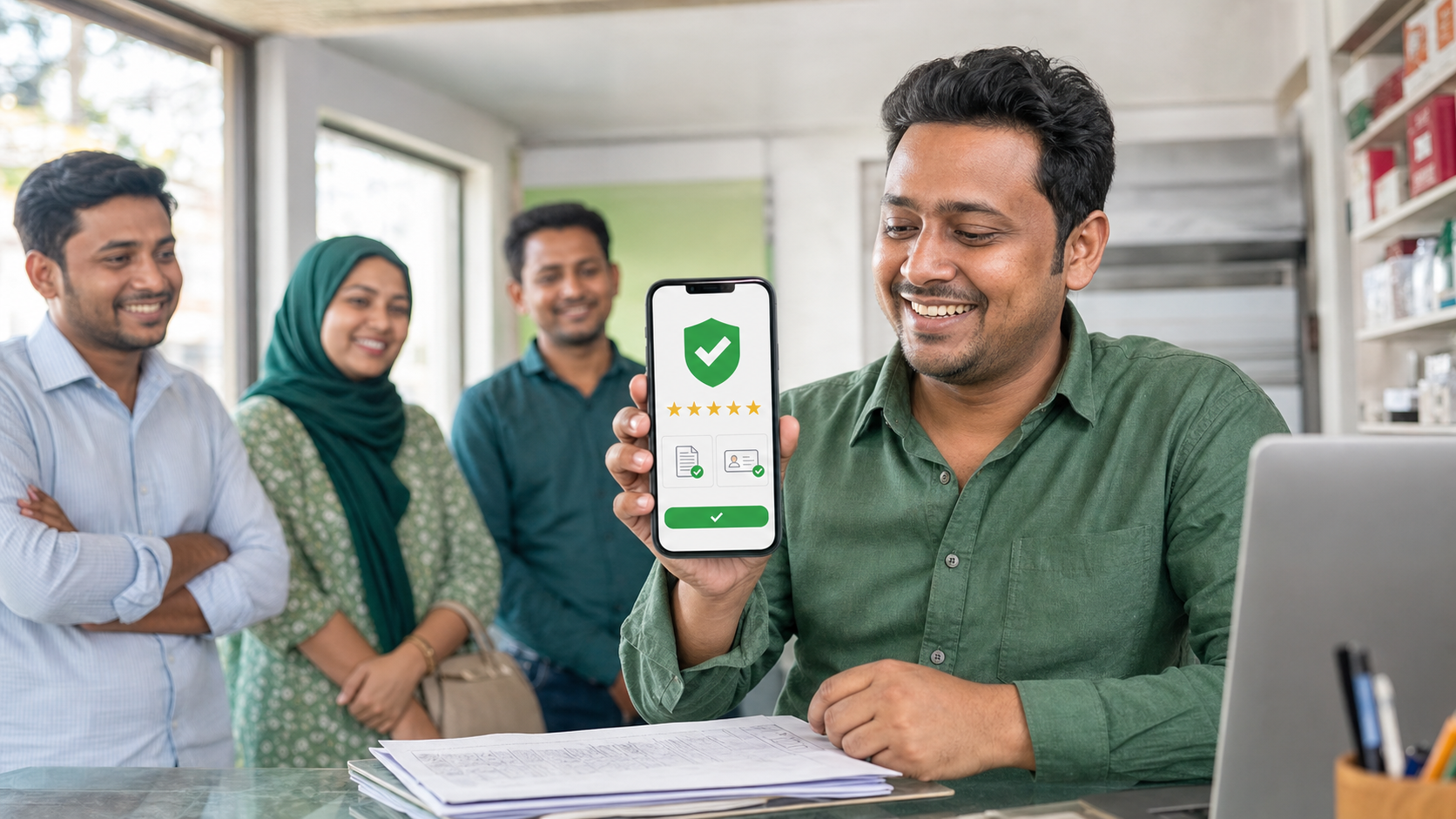 সেবানিনে রিভিউ, ডকুমেন্ট ও ব্যাজের মাধ্যমে বিশ্বাস তৈরি
